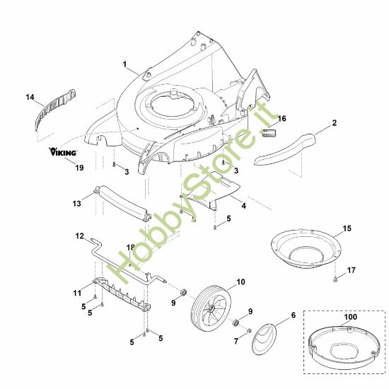 Picture of D - Scocca, asse anteriore MB 650.0 KS