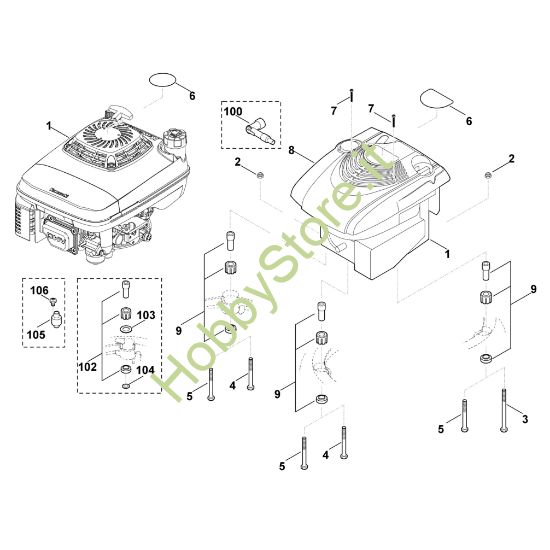 Picture of F - Motore MB 650.0 KS