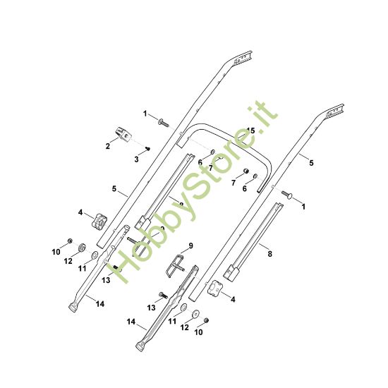 Picture of B - Parte inferiore manubrio MB 650.0 OS