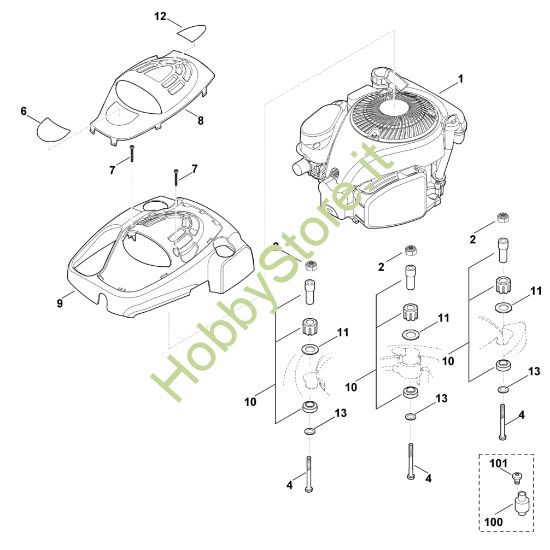 Picture of F - Motore MB 650.0 OS