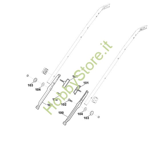 Picture of B1 - Parte inferiore manubrio MB 650.0 T