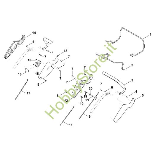 Picture of A - Parte superiore manubrio MB 650.0 TK