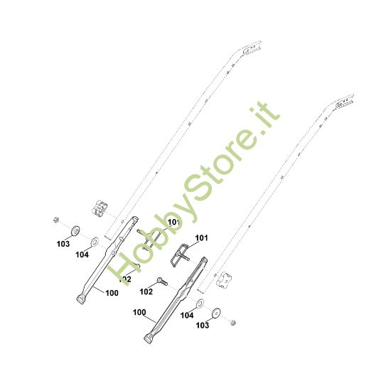 Picture of B1 - Parte inferiore manubrio MB 650.0 VM