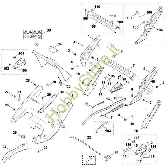 Picture of C - Telaio, regolazione altezza MB 650.0 VQ