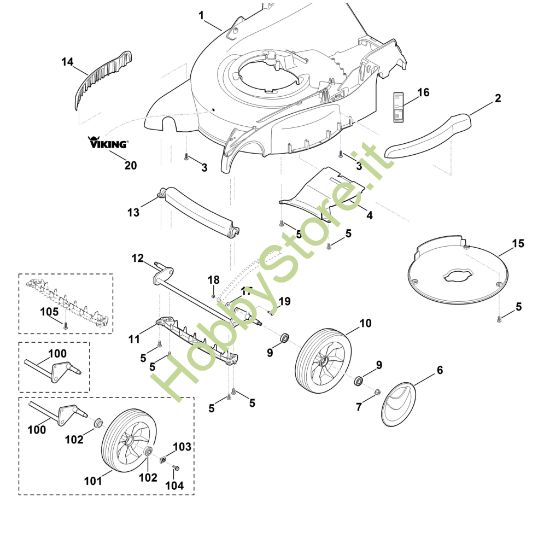 Picture of D - Scocca, asse anteriore MB 650.0 VQ