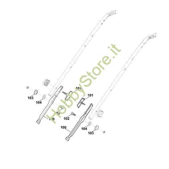 Picture of B1 - Parte inferiore manubrio MB 650.0 VS