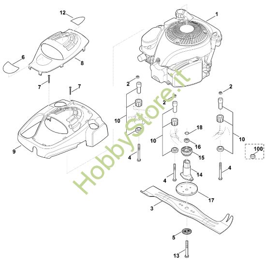Picture of F - Motore, lama MB 650.1 V