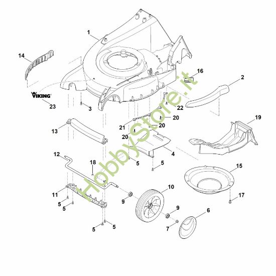 Picture of D - Scocca, asse anteriore MB 650.1 VM