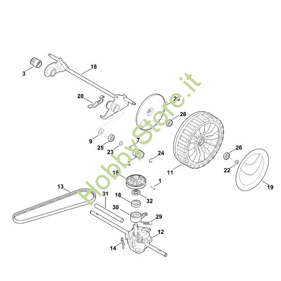 Picture of E - Asse posteriore, cambio MB 650.1 VM