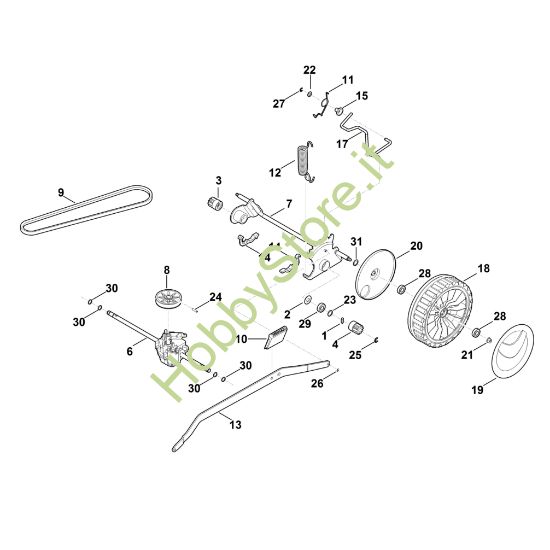 Picture of E - Asse posteriore, cambio MB 650.3 T