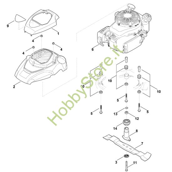 Picture of F - Motore, lama MB 650.3 T