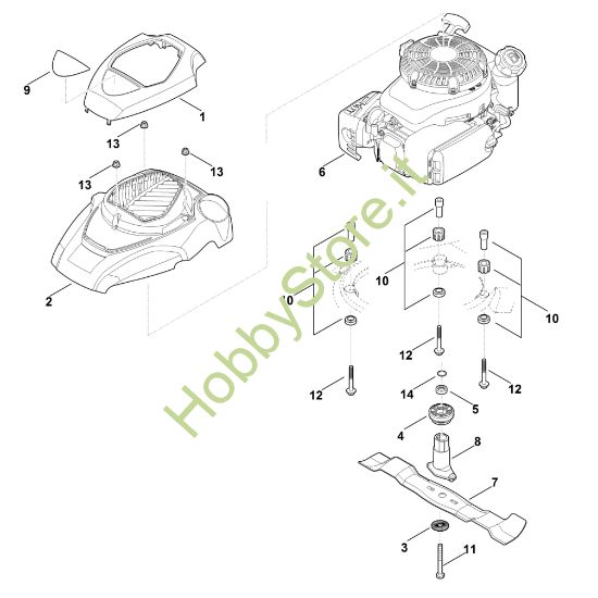 Picture of F - Motore, lama MB 650.3 V