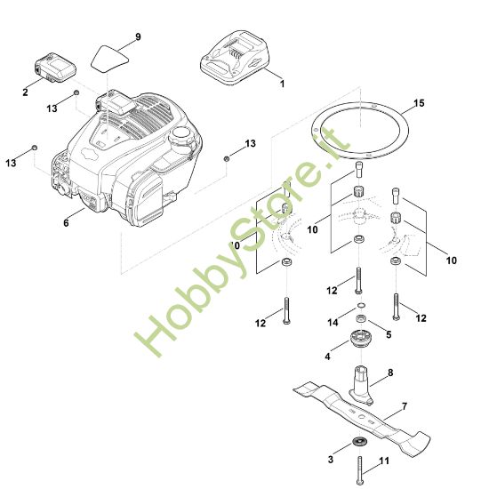 Picture of F - Motore, lama MB 650.3 VE