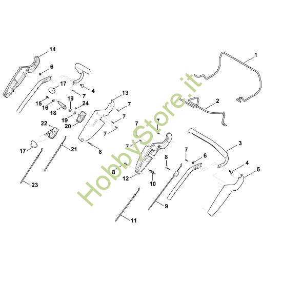 Picture of A - Parte superiore manubrio MB 655.0 G