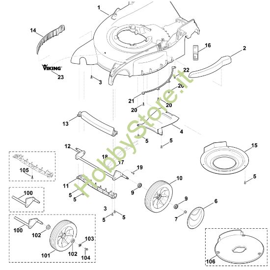 Picture of E - Scocca, asse anteriore MB 655.0 GK