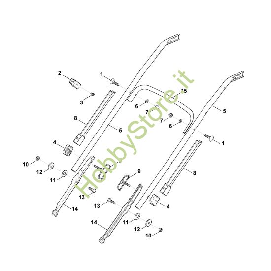 Picture of B - Parte inferiore manubrio MB 655.0 GQ