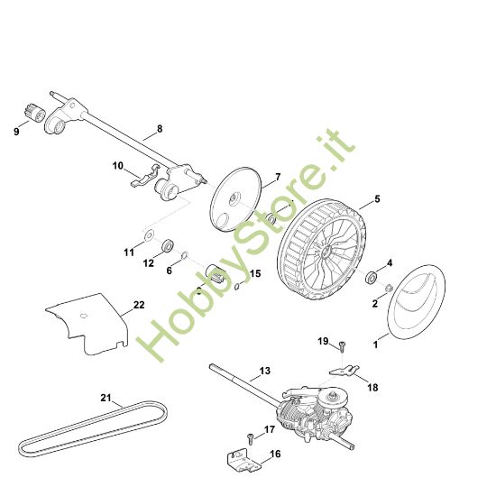 Picture of E - Asse posteriore, Trazione MB 655.0 GQ