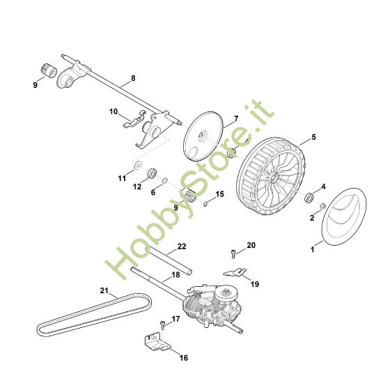 Picture of E - Asse posteriore, Trazione MB 655.1 G