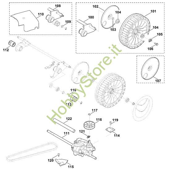 Picture of E1 - Asse posteriore, Trazione MB 655.1 G