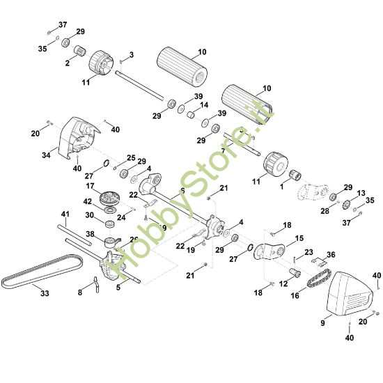 Picture of E - Asse posteriore, Trazione MB 655.1 RS