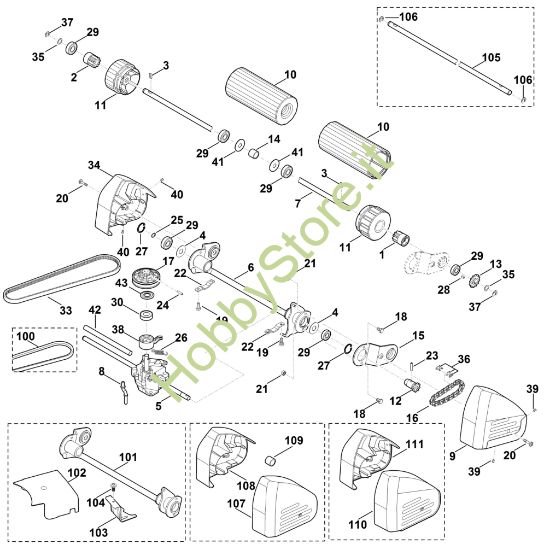Picture of E - Asse posteriore, Trazione MB 655.1 VR