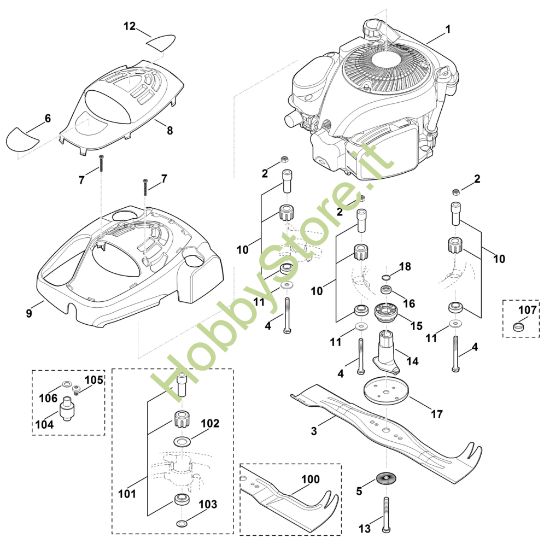 Picture of F - Motore, lama MB 655.1 VR