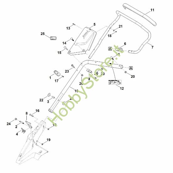 Picture of B - Parte inferiore manubrio MB 655.3 V