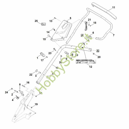 Picture of B - Parte inferiore manubrio MB 655.3 VS