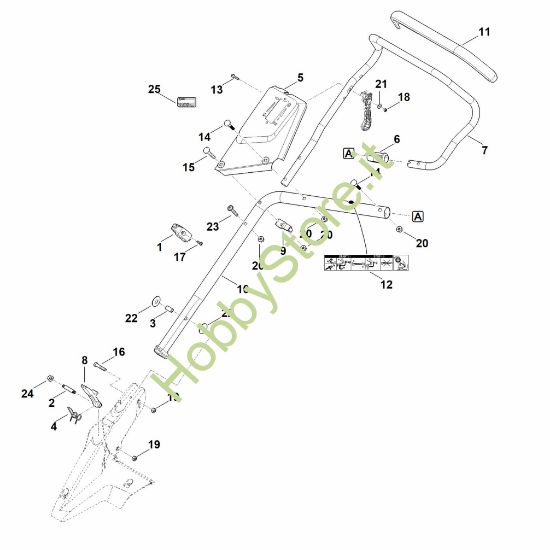 Picture of B - Parte inferiore manubrio MB 655.3 YS
