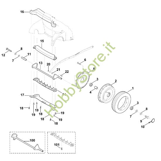 Picture of E - Asse anteriore MB 750.0 GK