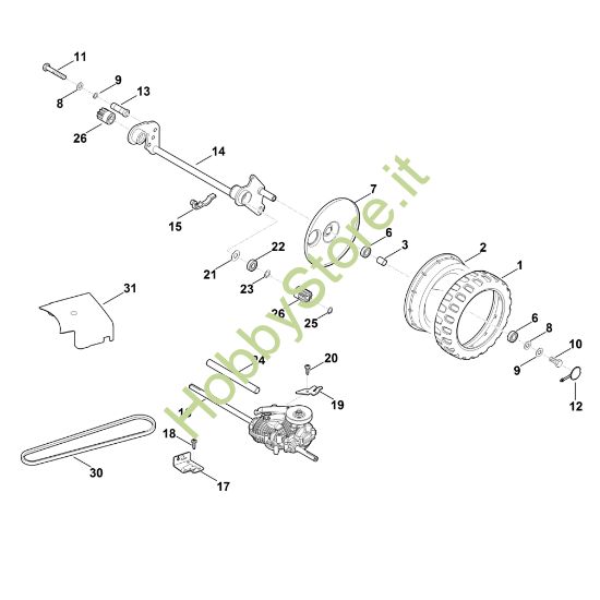 Picture of F - Asse posteriore, Trazione MB 750.0 GK