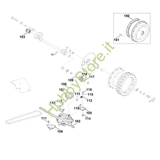 Picture of F1 - Asse posteriore, Trazione MB 750.1 GK