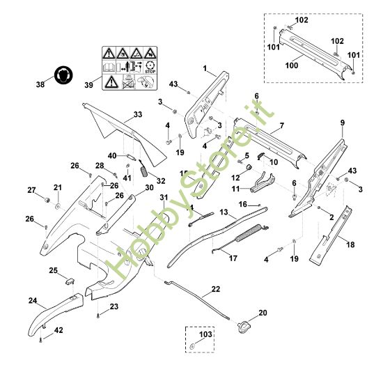 Picture of C - Telaio, regolazione altezza MB 755.1 KS