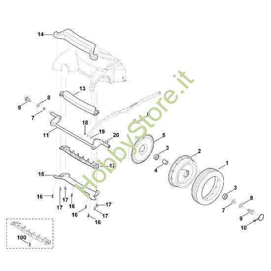 Picture of E - Asse anteriore MB 755.1 KS