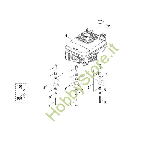 Picture of H - Motore MB 755.1 KS