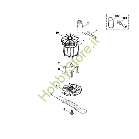 Picture of C - Motore, lama ME 340