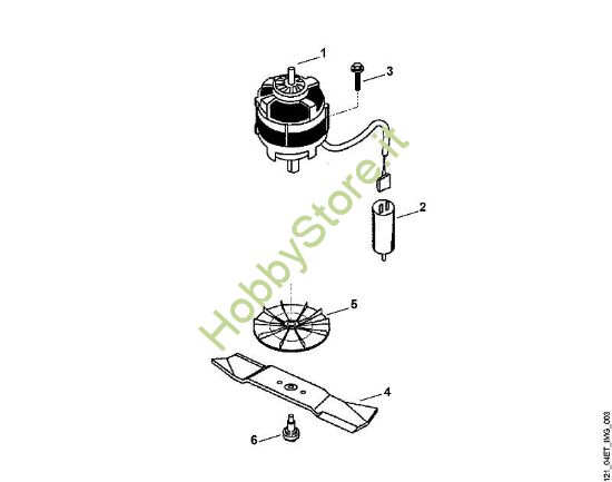 C - Motore, lama ME ME 350 della marca Viking