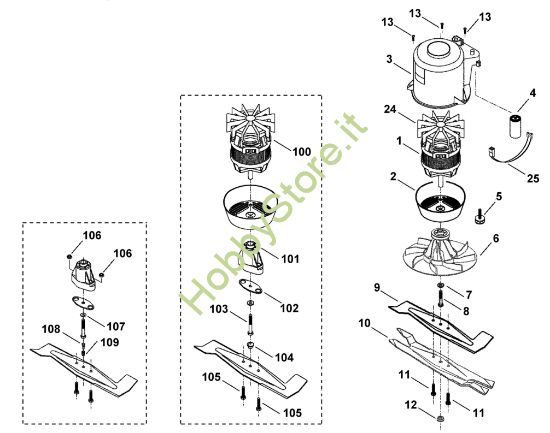 Picture of D - Motore, lama ME 400 M