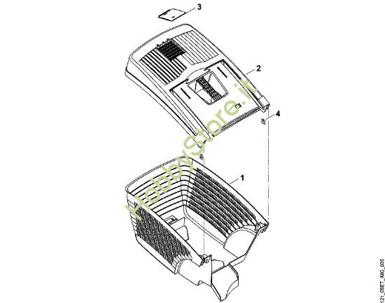 E - Cesto raccolta erba ME ME 410 della marca Viking