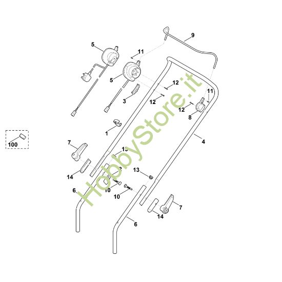 Picture of A - Manubrio ME 443.1