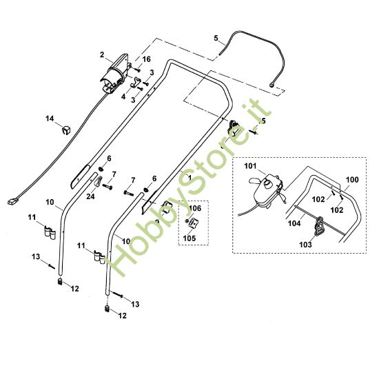 Picture of A - Manubrio ME 450 M