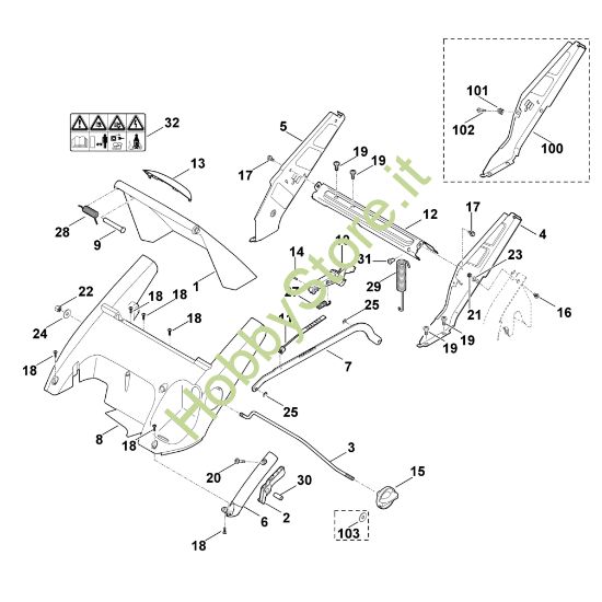 Picture of C - Telaio, regolazione altezza ME 545.0