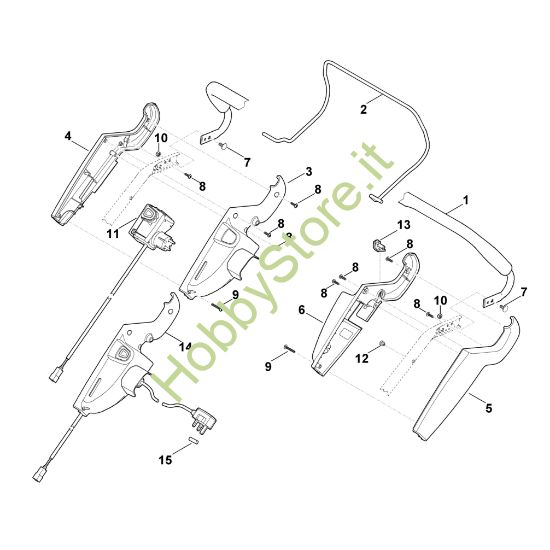 Picture of A - Parte superiore manubrio ME 545.0 C