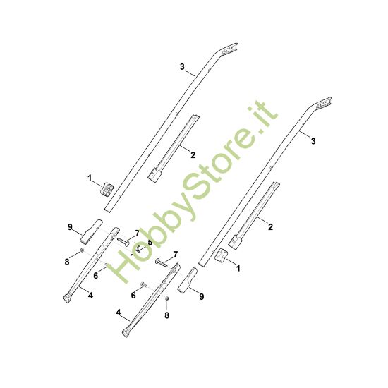 Picture of B - Parte inferiore manubrio ME 545.0 C