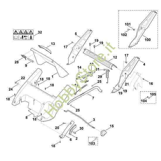 Picture of C - Telaio, regolazione altezza ME 545.0 V
