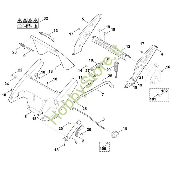 Picture of B - Telaio, regolazione altezza ME 545.1