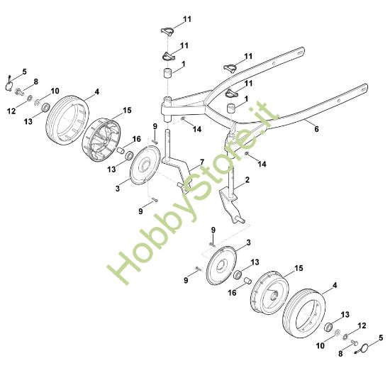 Picture of A - Set di 4 ruote ARS 600 ARS 600