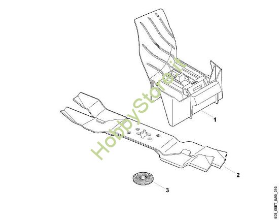 A - Kit mulching Parti accessorie Kit 443 della marca Viking
