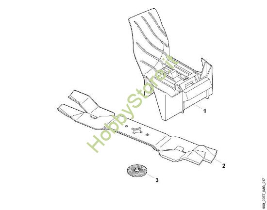 A - Kit mulching Parti accessorie Kit 448 della marca Viking