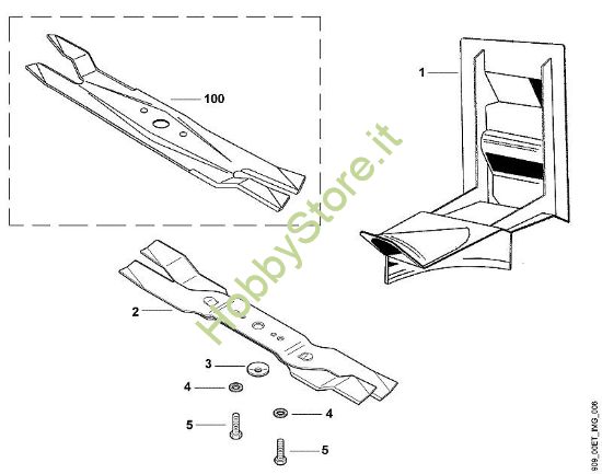 A - Kit mulching Parti accessorie Kit 50 MS della marca Viking